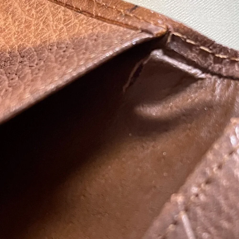 Valentino Garavani Brown Leather Slim Bifold Long Wallet - Preowned
